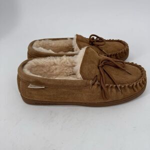 BEARPAW Women's Mindy Hickory Women's size 11 Brown Suede Moccasin Slippers